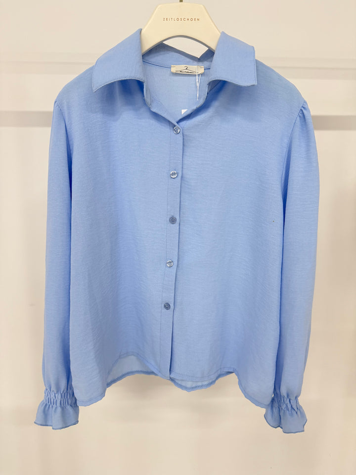 RÜSCHENBLUSE MELLY SOFT BLUE (B-WARE)