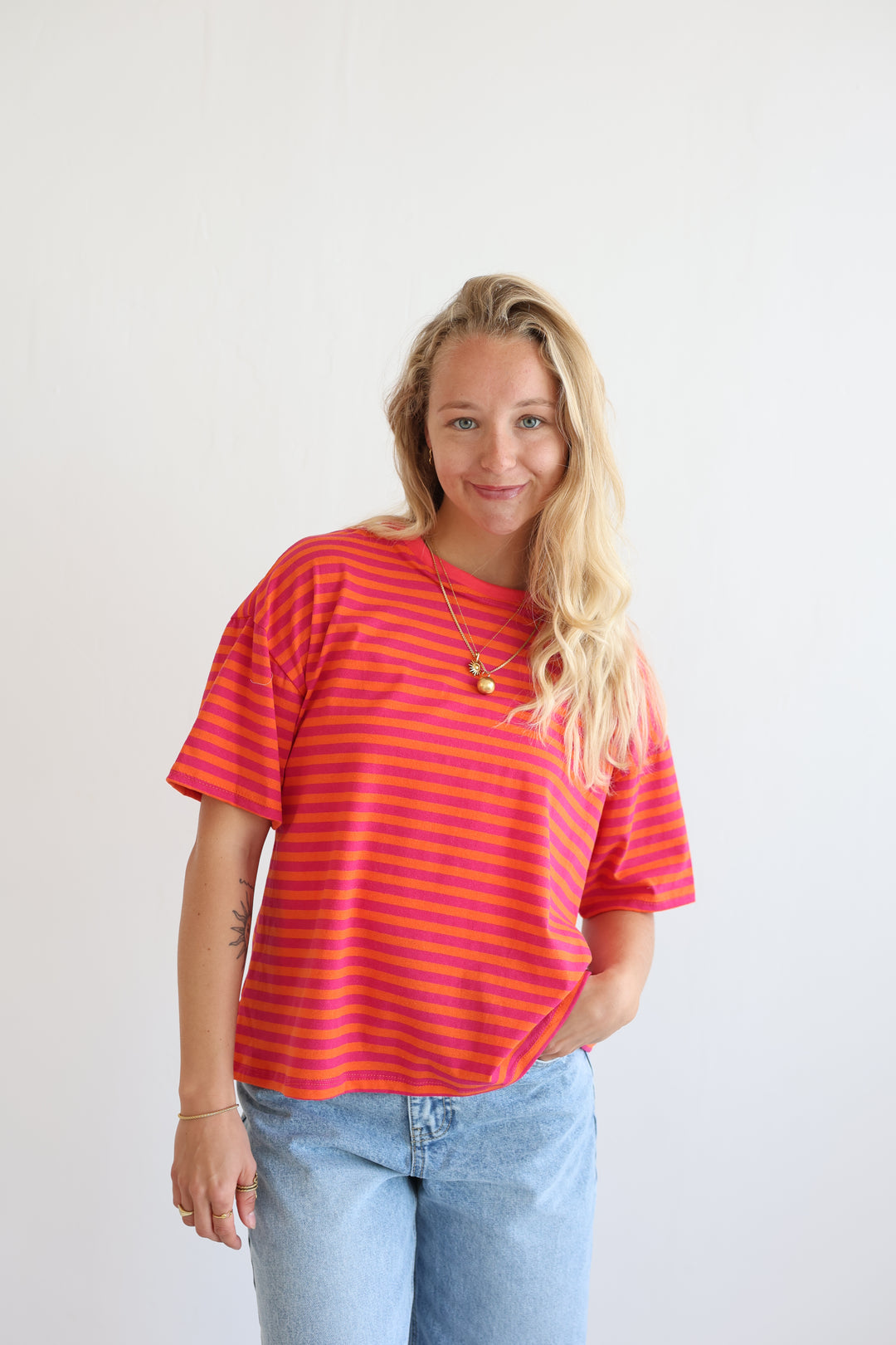 Easy Fit Striped T-Shirt
