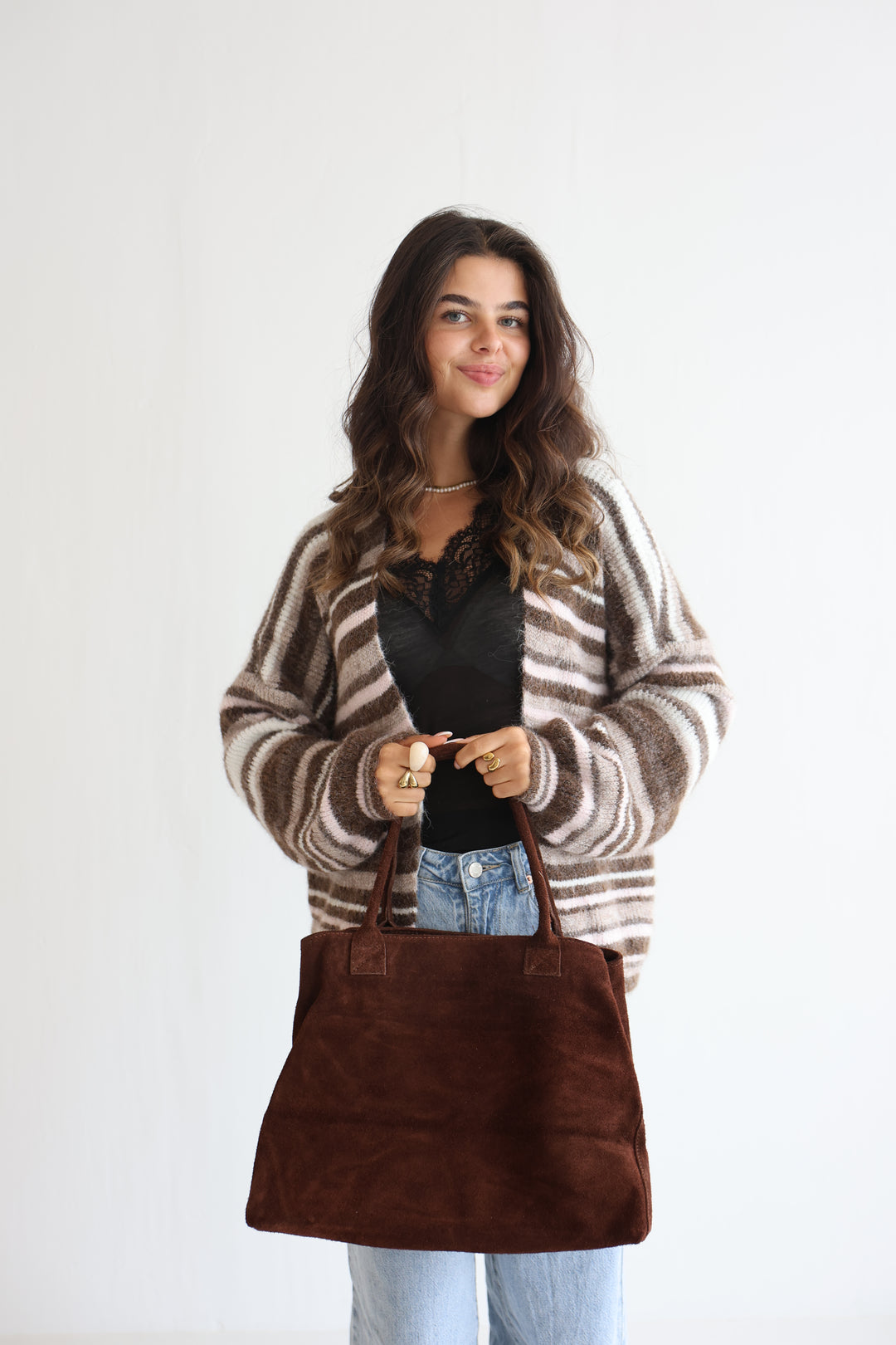 Shopper aus Wildleder Kamina