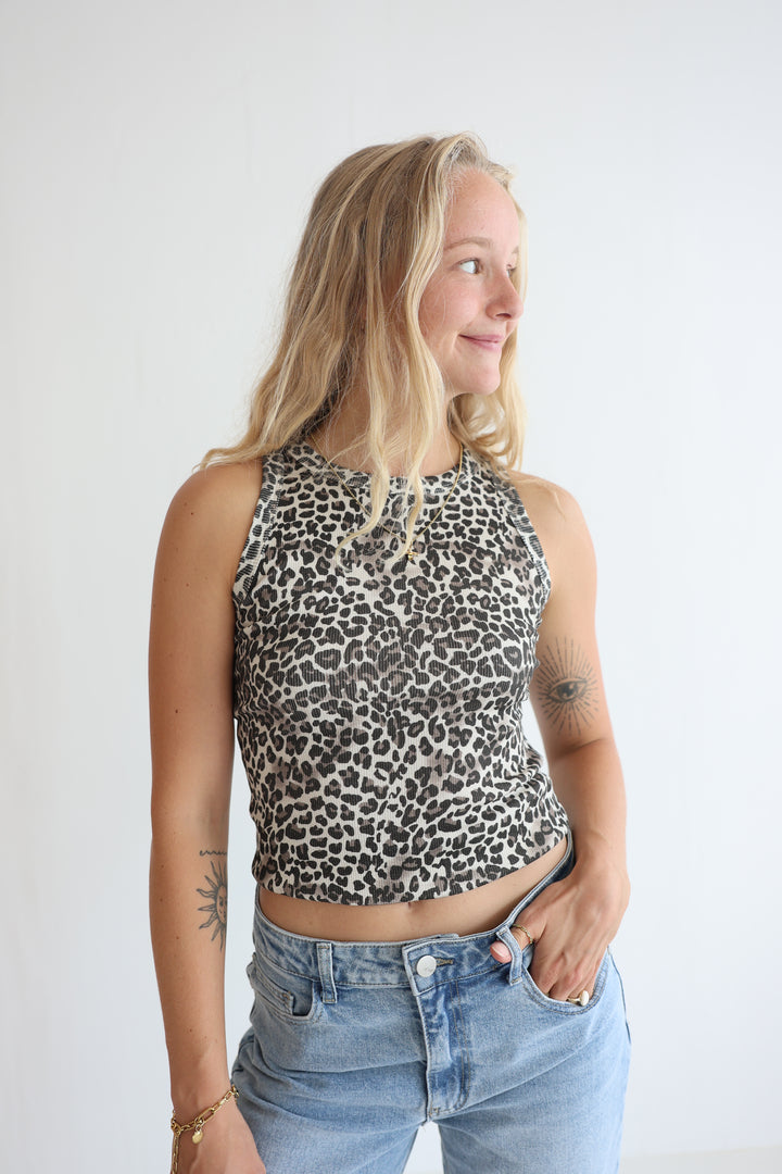 Animal Print Leopard Tank Top