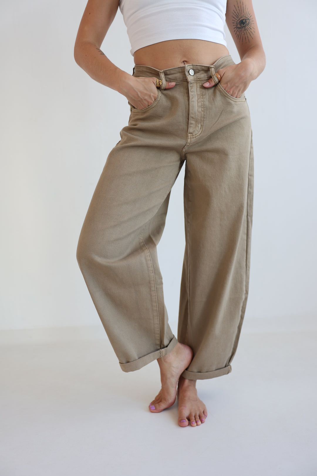 Hazelnut Haze Ballon Jeans