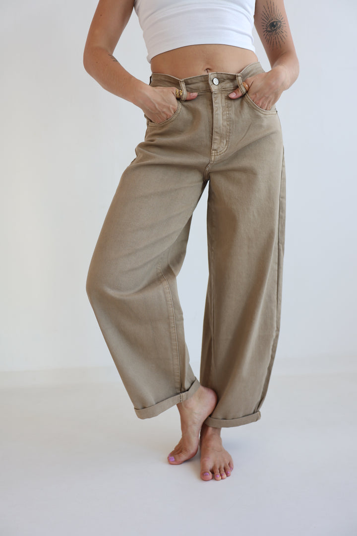 Hazelnut Haze Ballon Jeans
