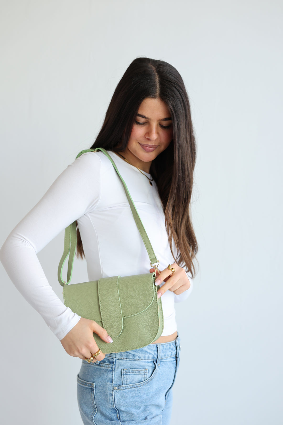 Sally Smooth Leather Handbag