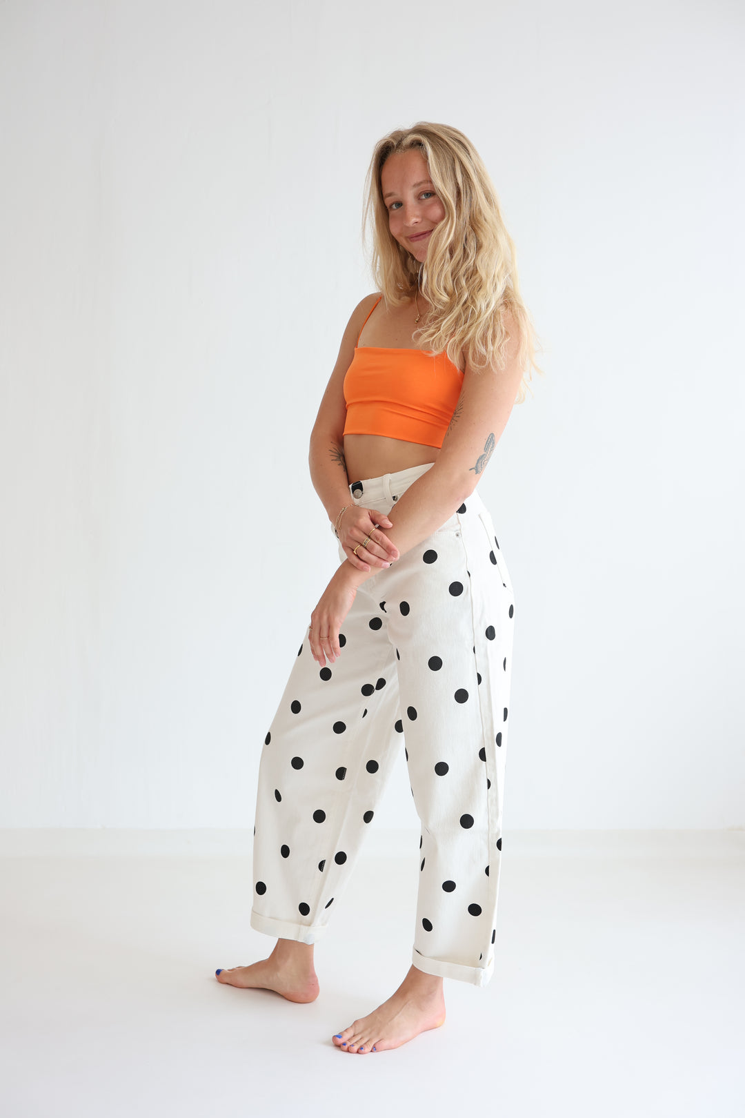 Polka Dots Ballon Jeans