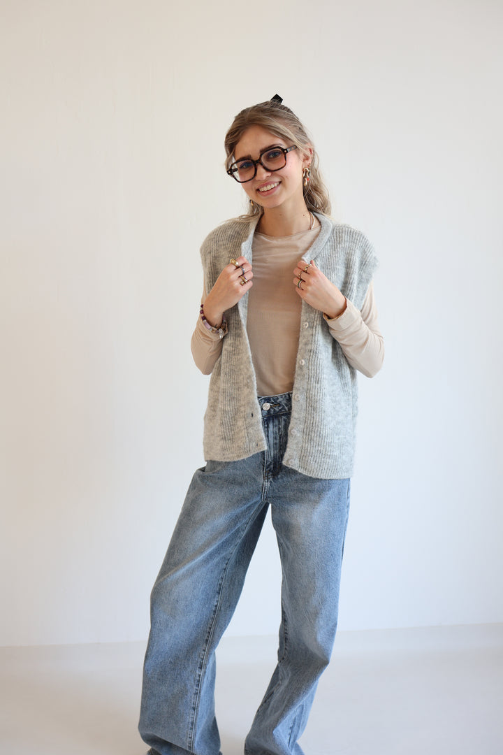 Einfarbige Weste Jolina