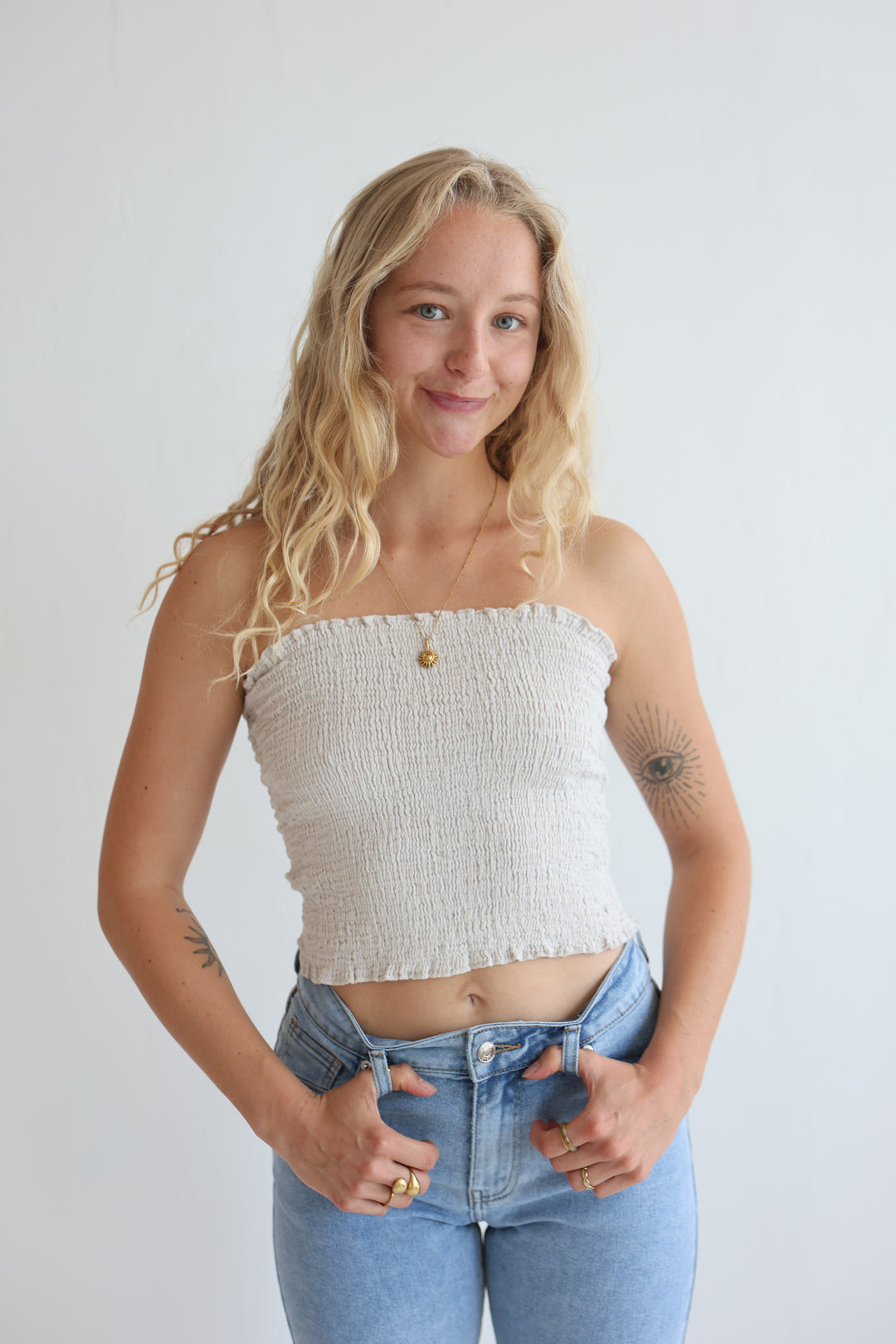 Croptop aus Musselin Malu