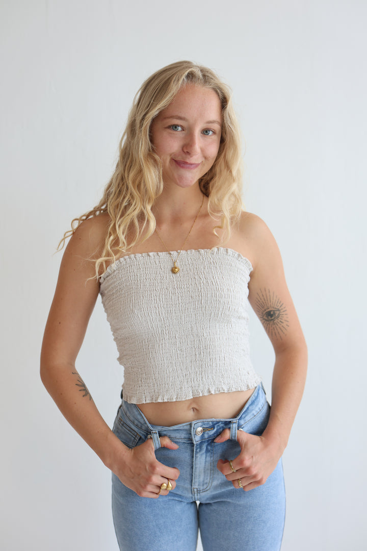 Croptop aus Musselin Malu