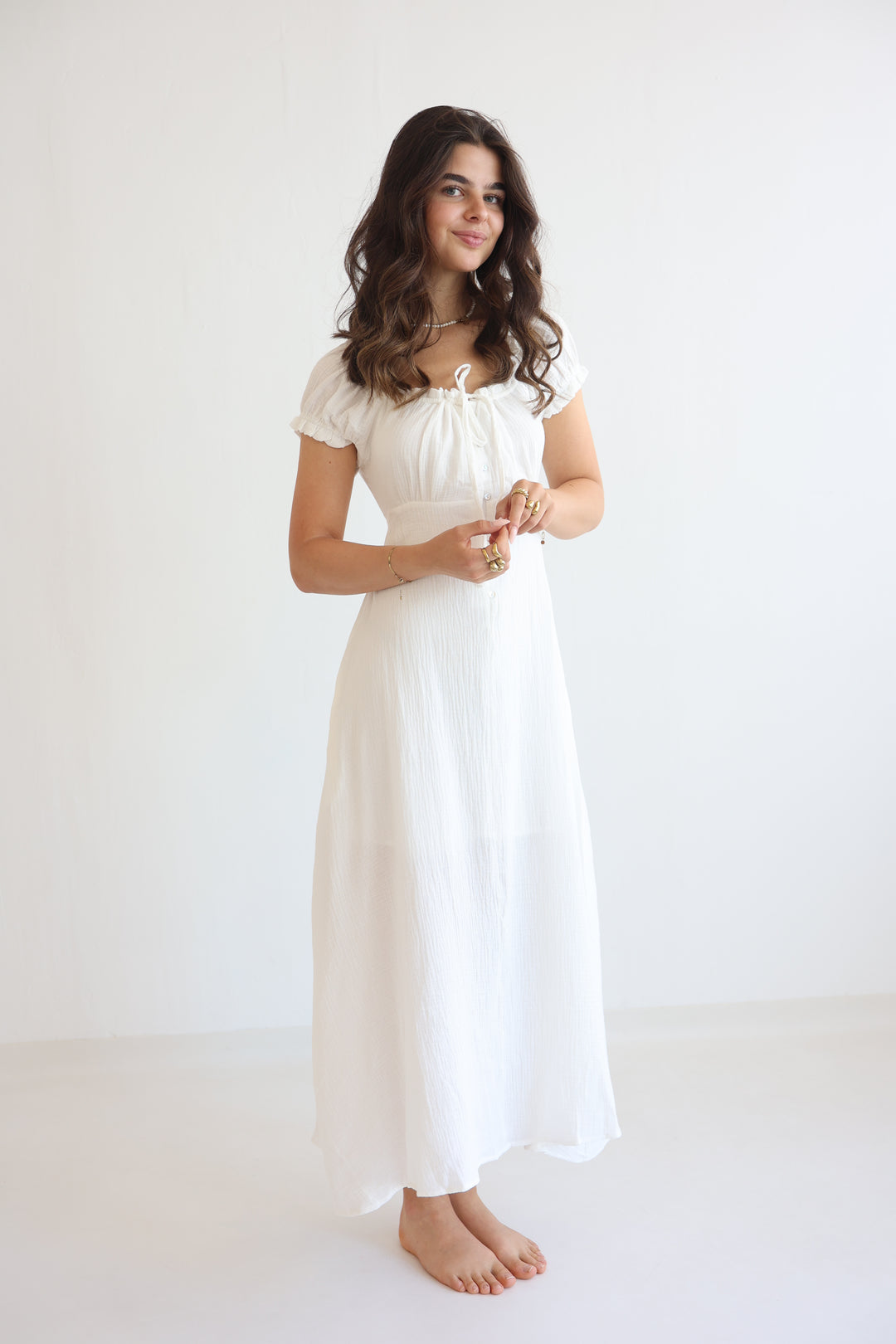 Taffy Pastel Ruffle Midi Dress