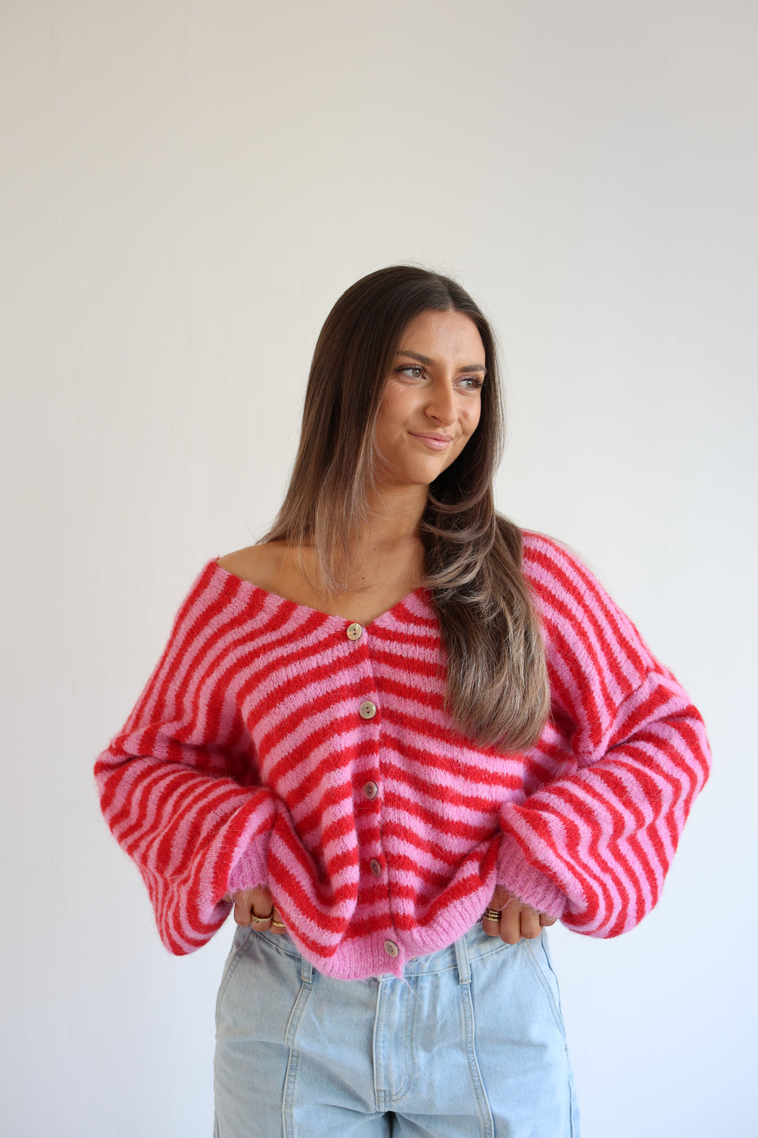 Gestreifter Cardigan Cosima