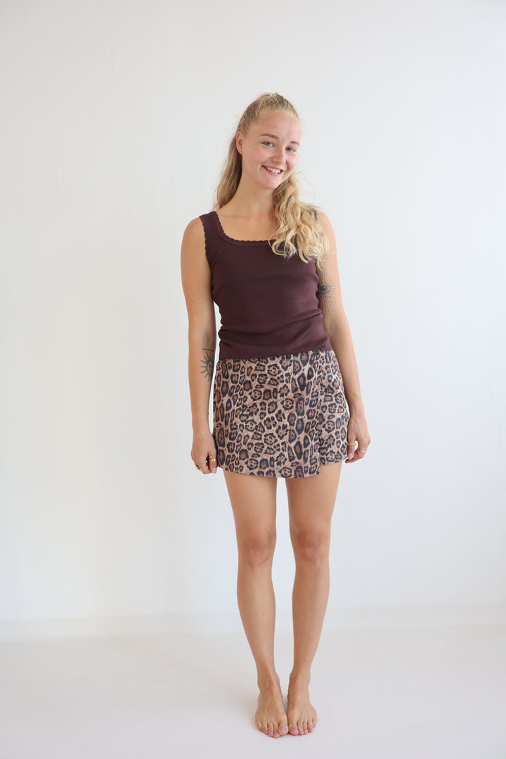 Wild Side Suede Skort