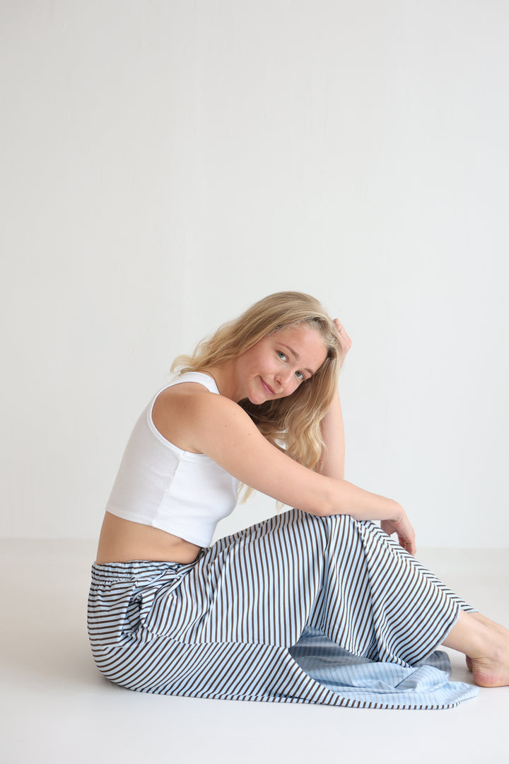 Striped Sweat Skirt