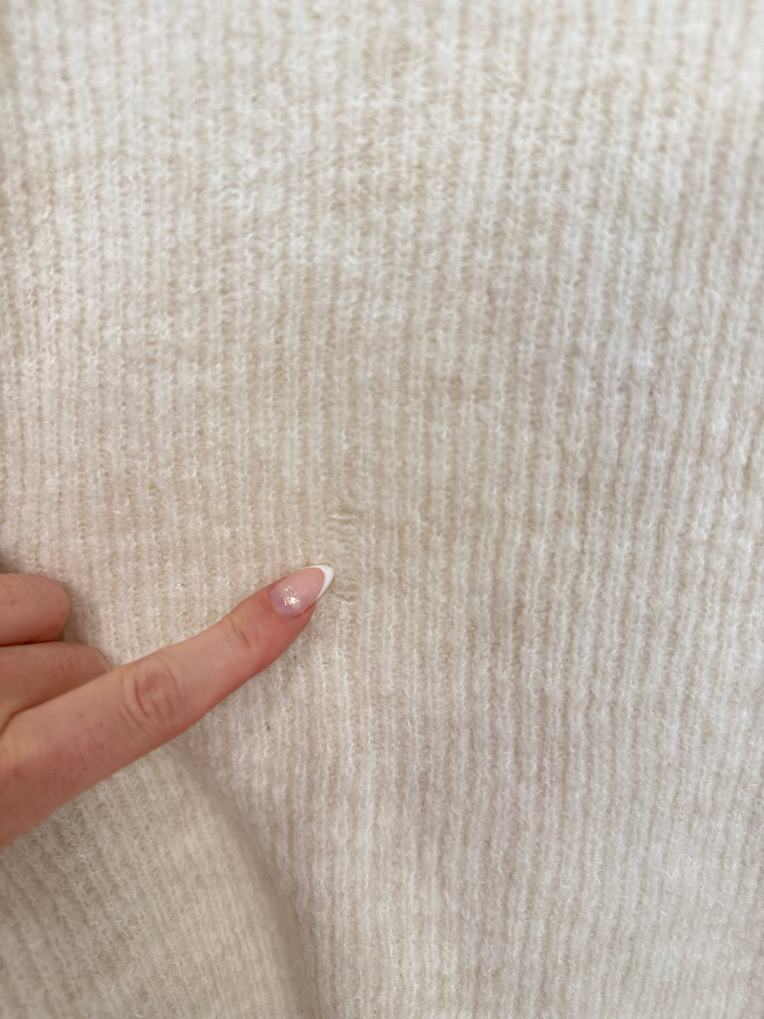CASUAL ZIPPER CARDIGAN SOFT VANILLA (B-WARE)