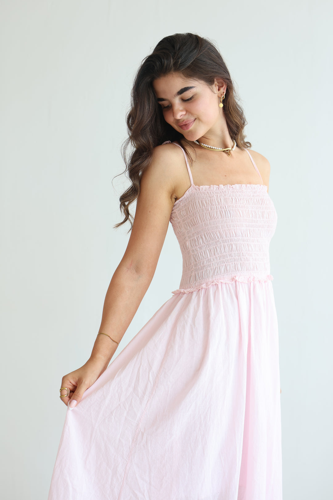 Soft Horizon Cotton Dress
