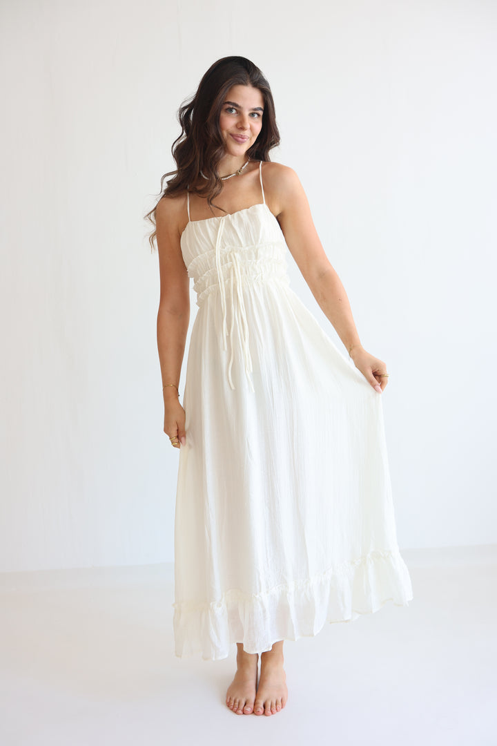 Smocked Cami Midi Dress