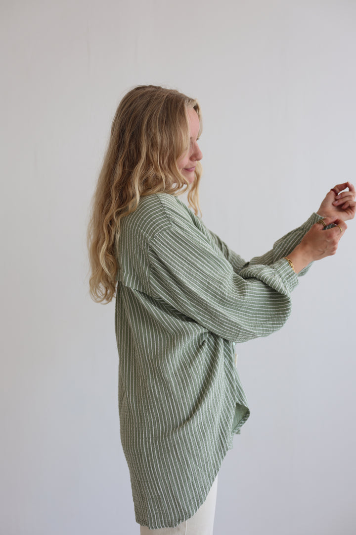 Musselinbluse Casual Stripes
