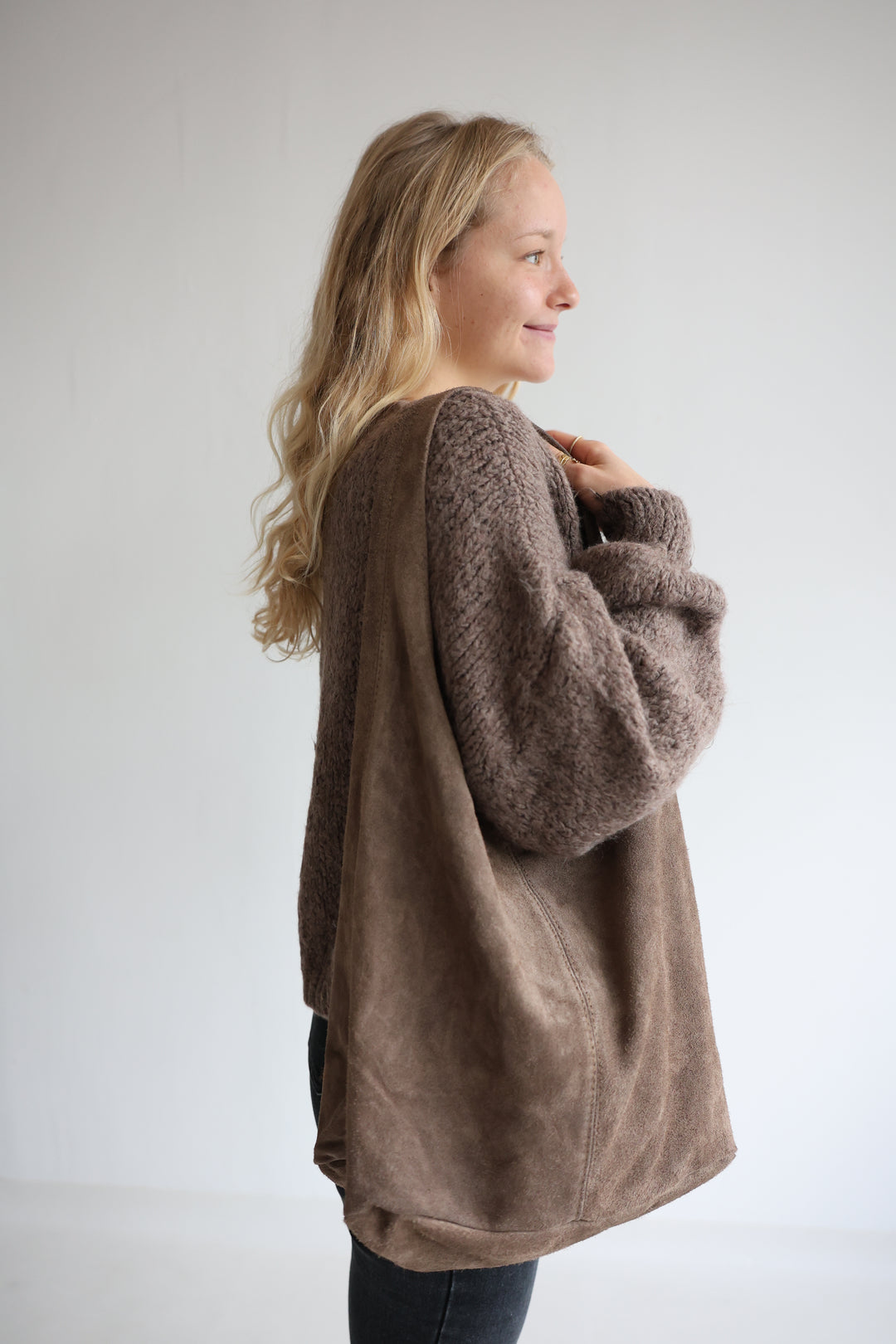 Handtasche aus Wildleder Chestnut Dream