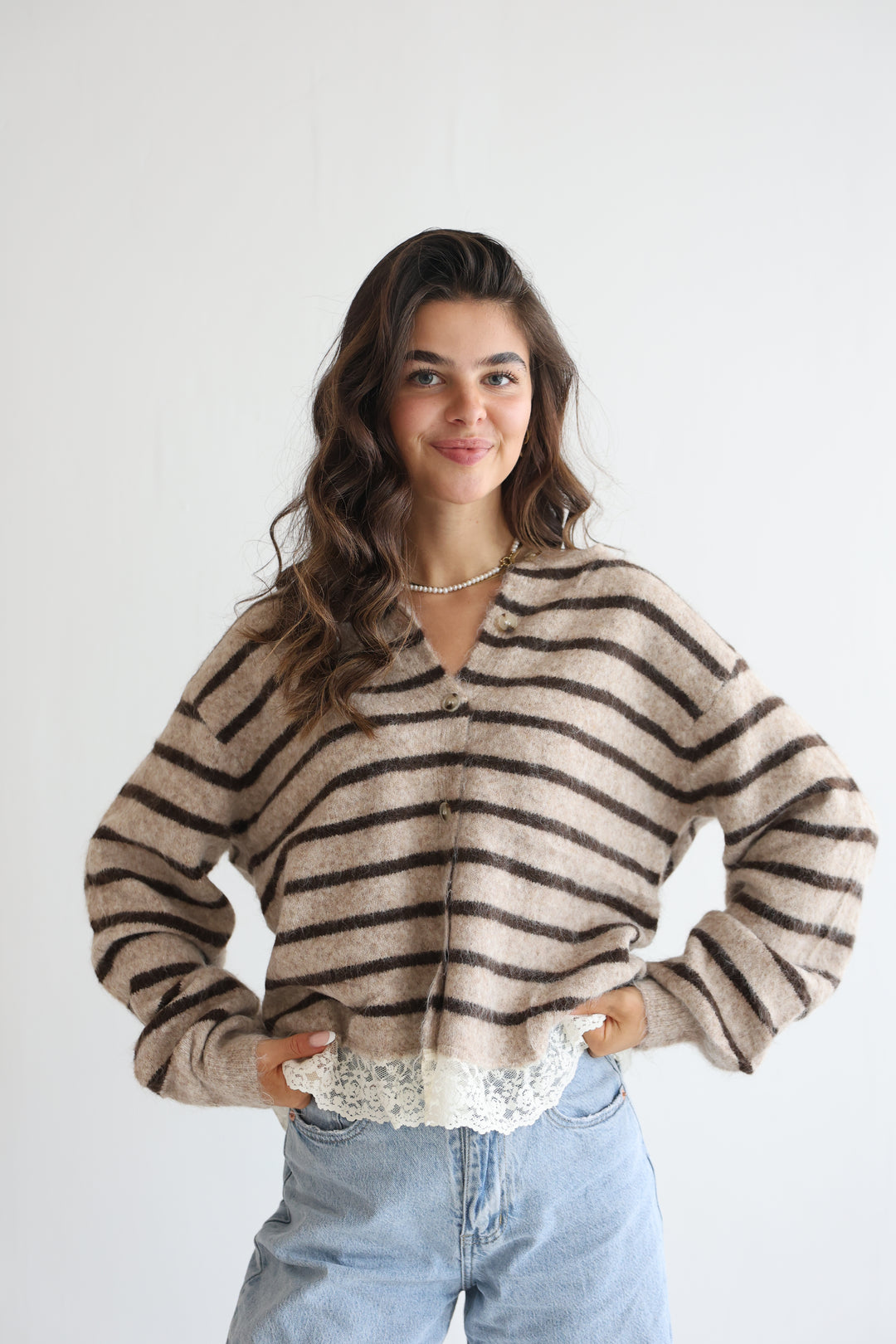 Lace &amp; Lines Cardigan
