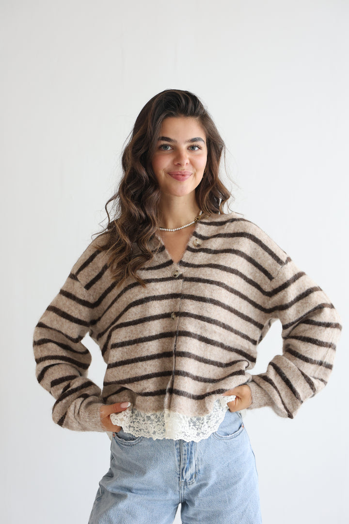 Lace &amp; Lines Cardigan