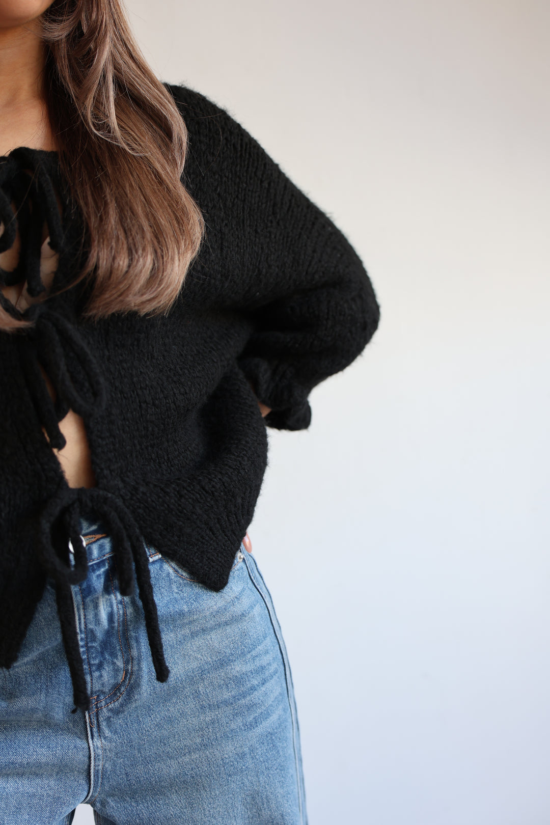 Cardigan mit Schleifen Lilly (3/4-Arm)