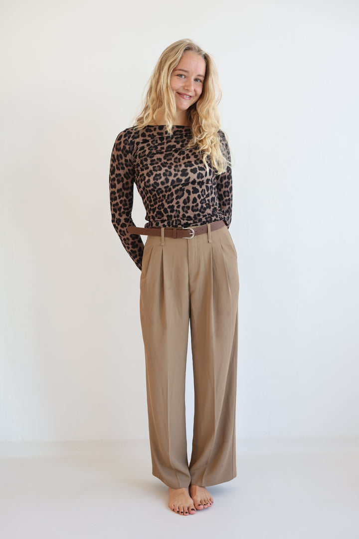 Bundfaltenhose mit Gürtel Anna