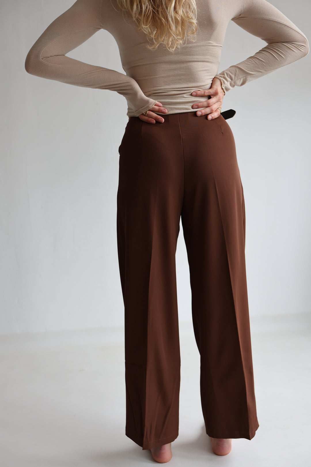 Bundfaltenhose mit Gürtel Anna