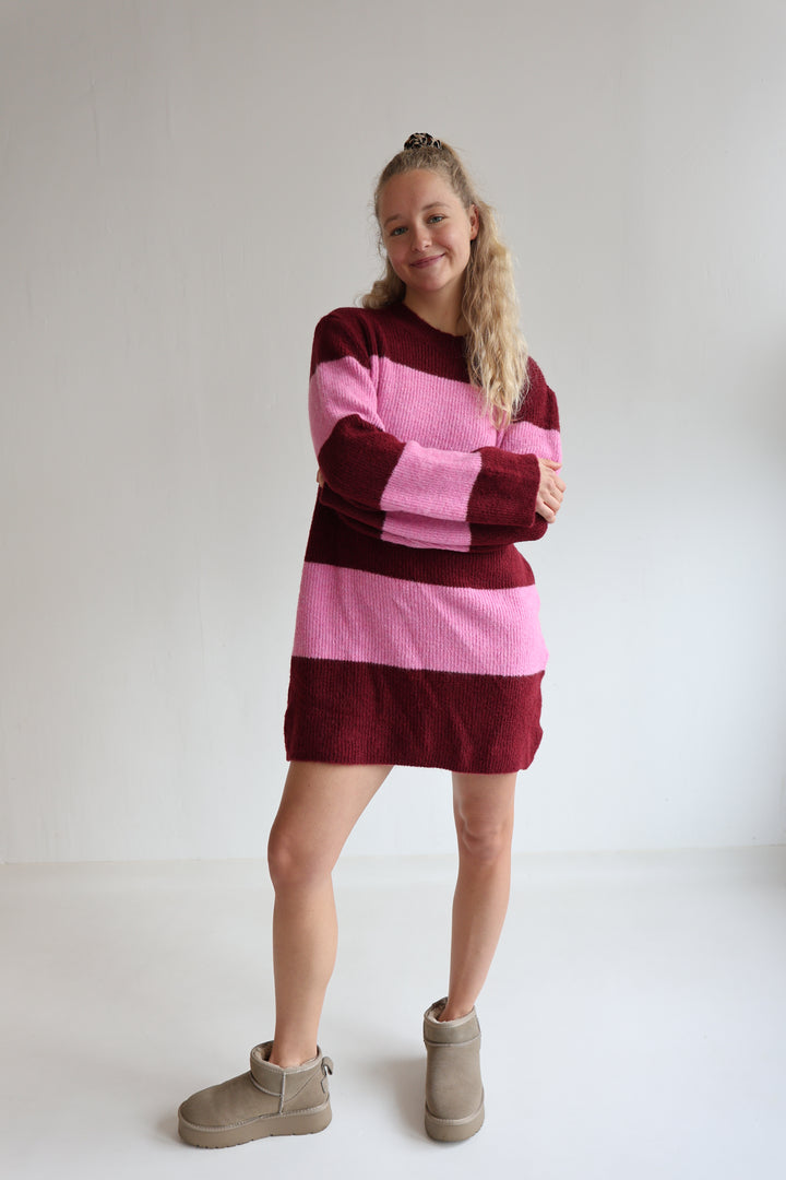 Soft Stripe Knit Dress