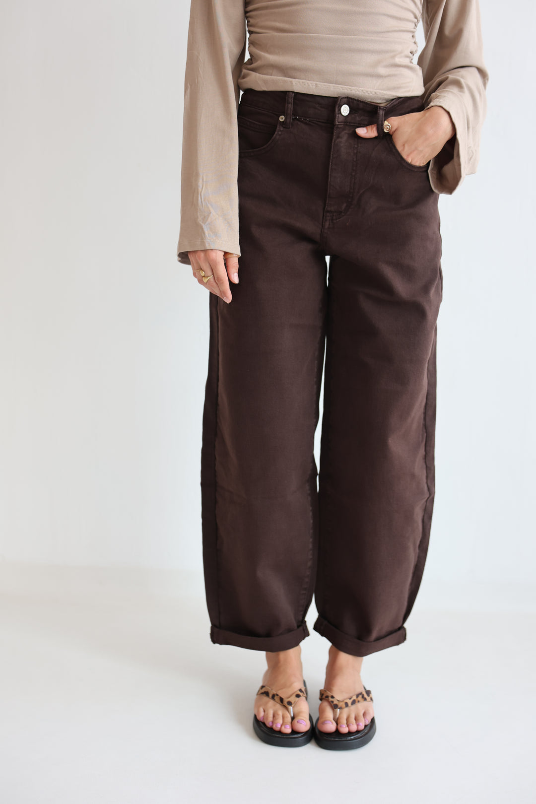 Hazelnut Haze Ballon Jeans
