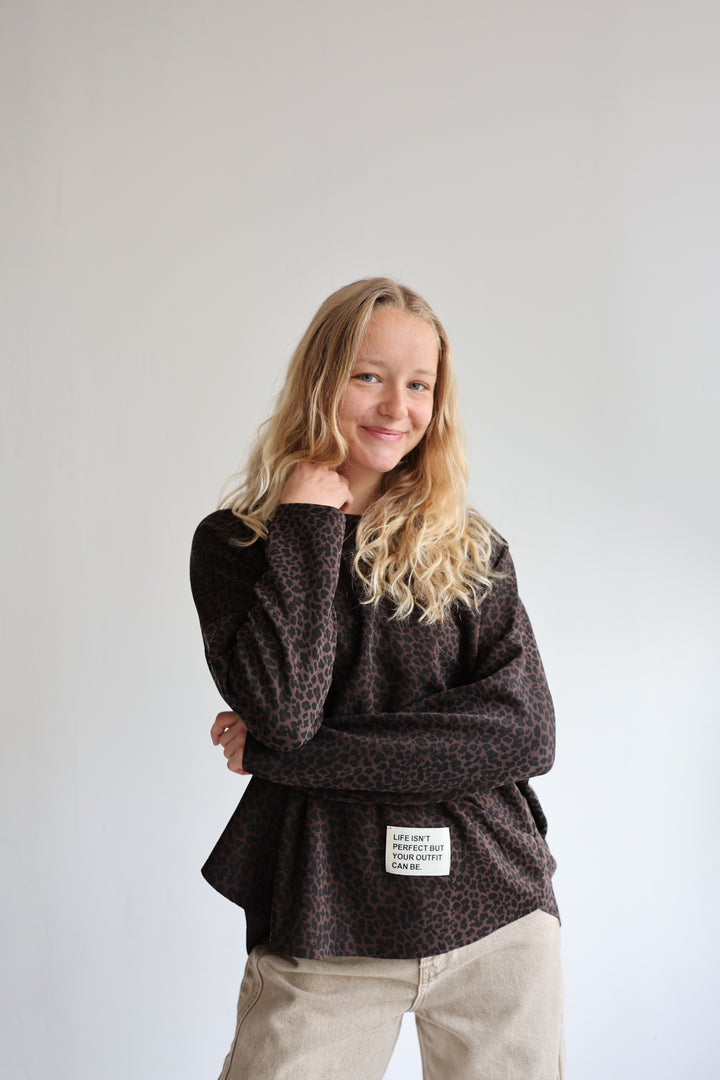 Sweater mit Leoprint Everyday