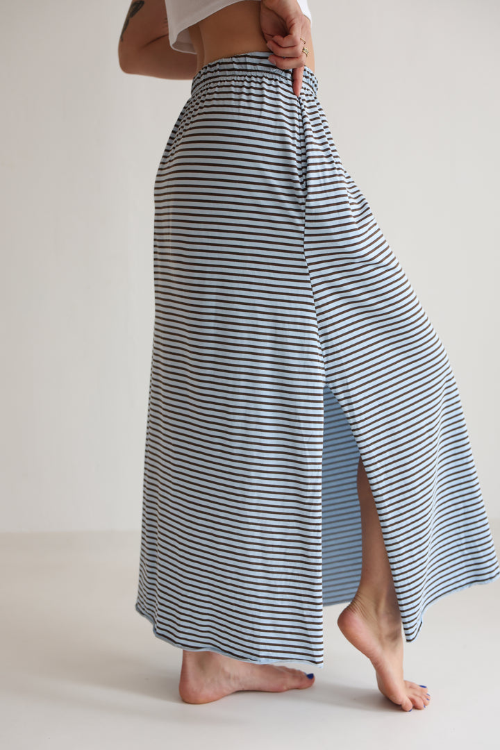 Striped Sweat Skirt