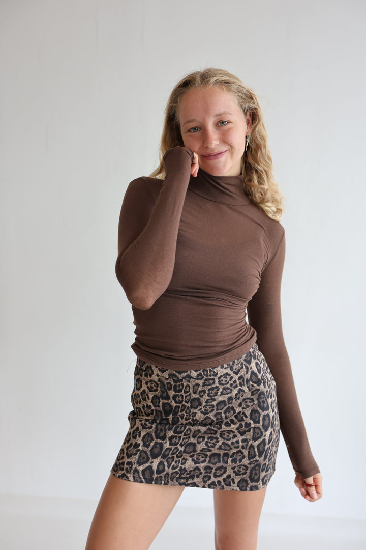 Cashmere Longsleeve mit Kragen Liliana (einfarbig)