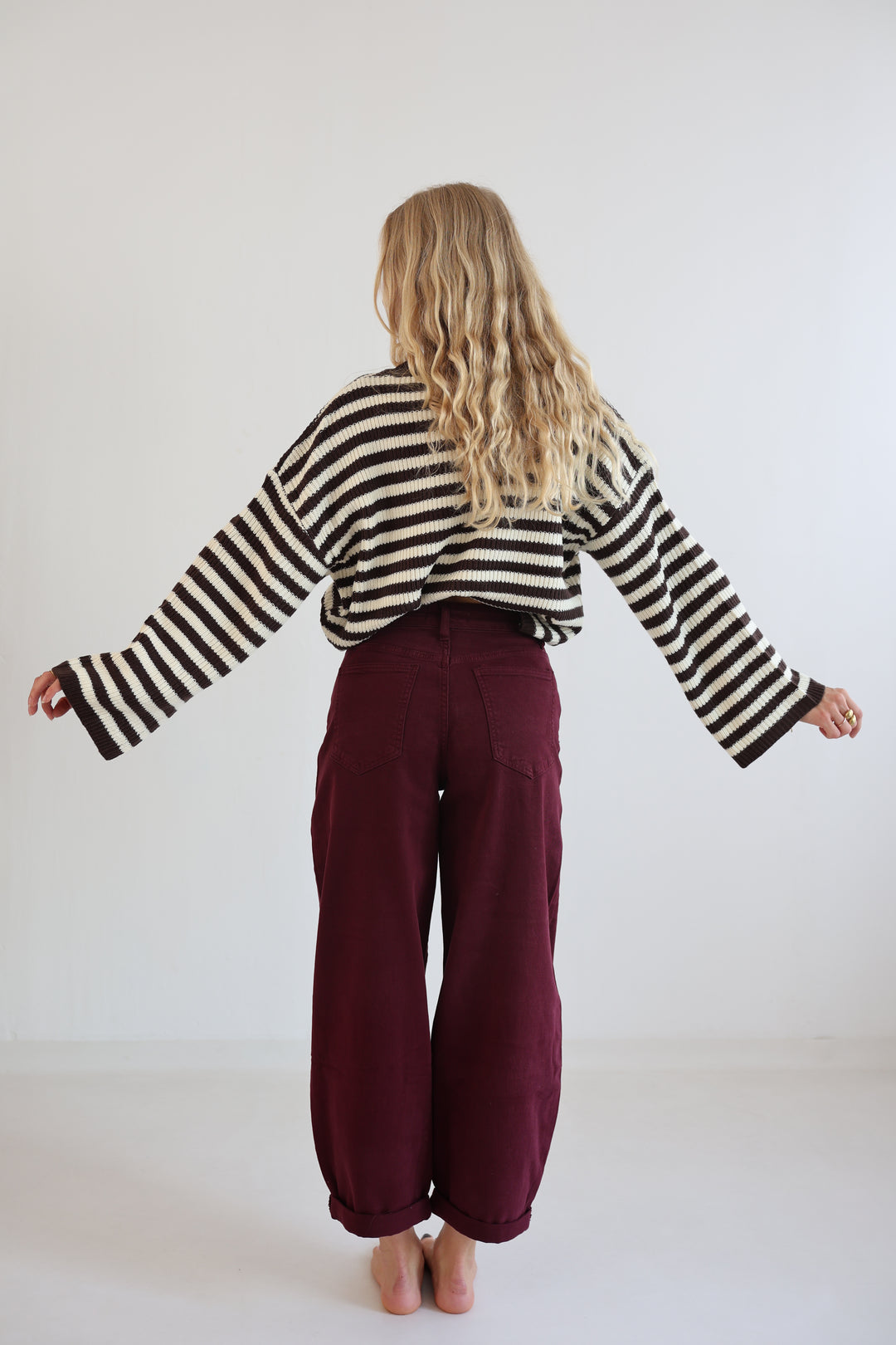 Ruby Wine Ballon Jeans