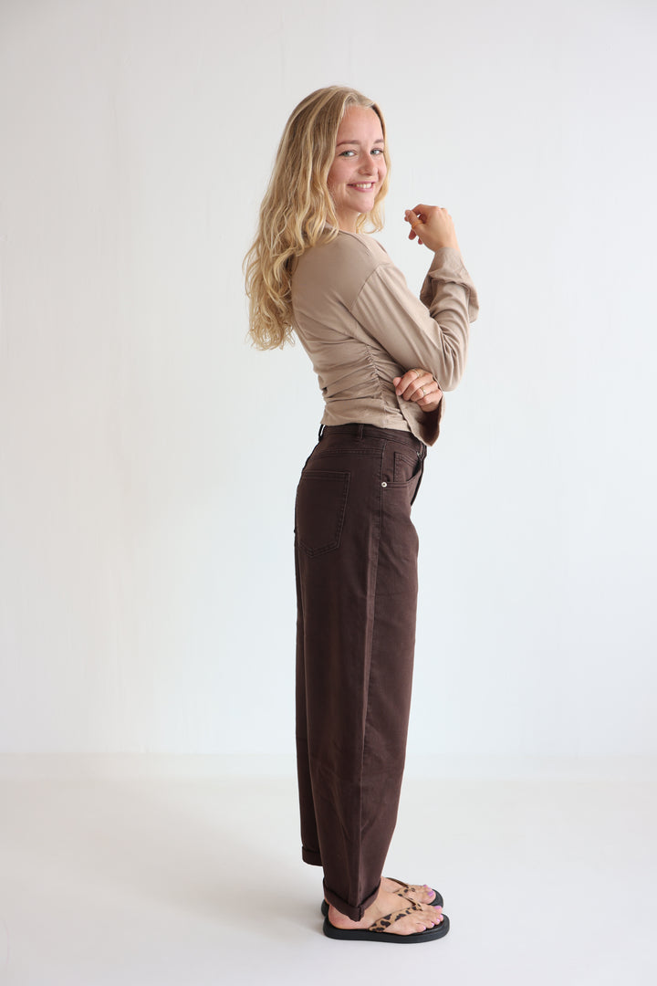 Hazelnut Haze Ballon Jeans