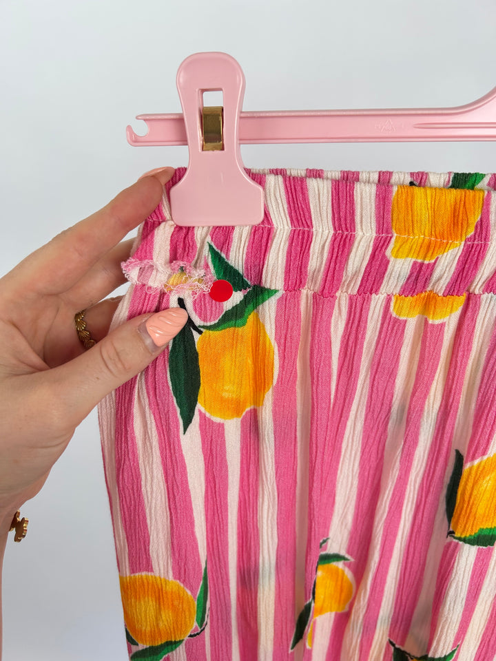 GESTREIFTER ZWEITEILER SQUEEZY LEMON PINK EINHEITSGRÖSSE(B-WARE)
