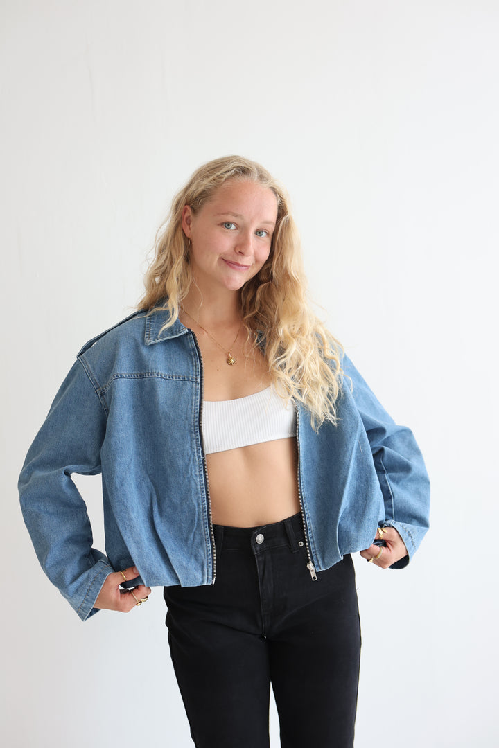 Nova Zip Denim Jacket