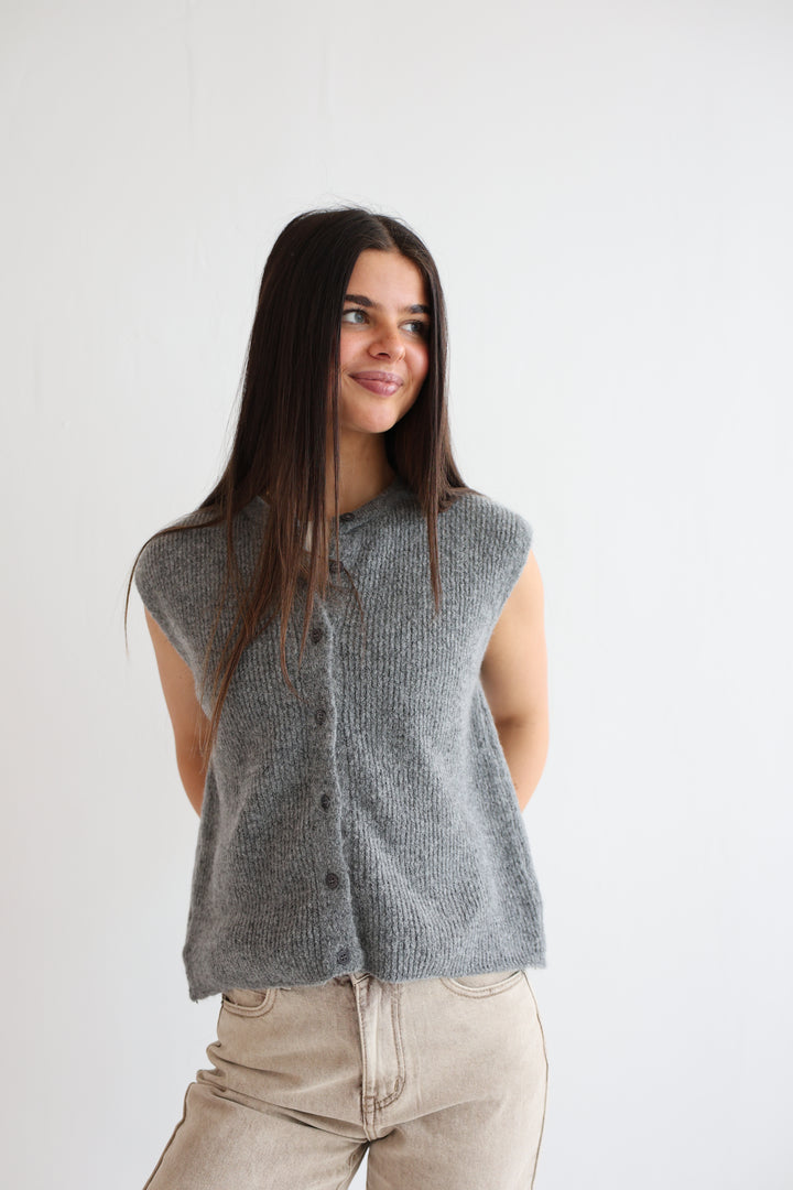 Einfarbige Weste Jolina