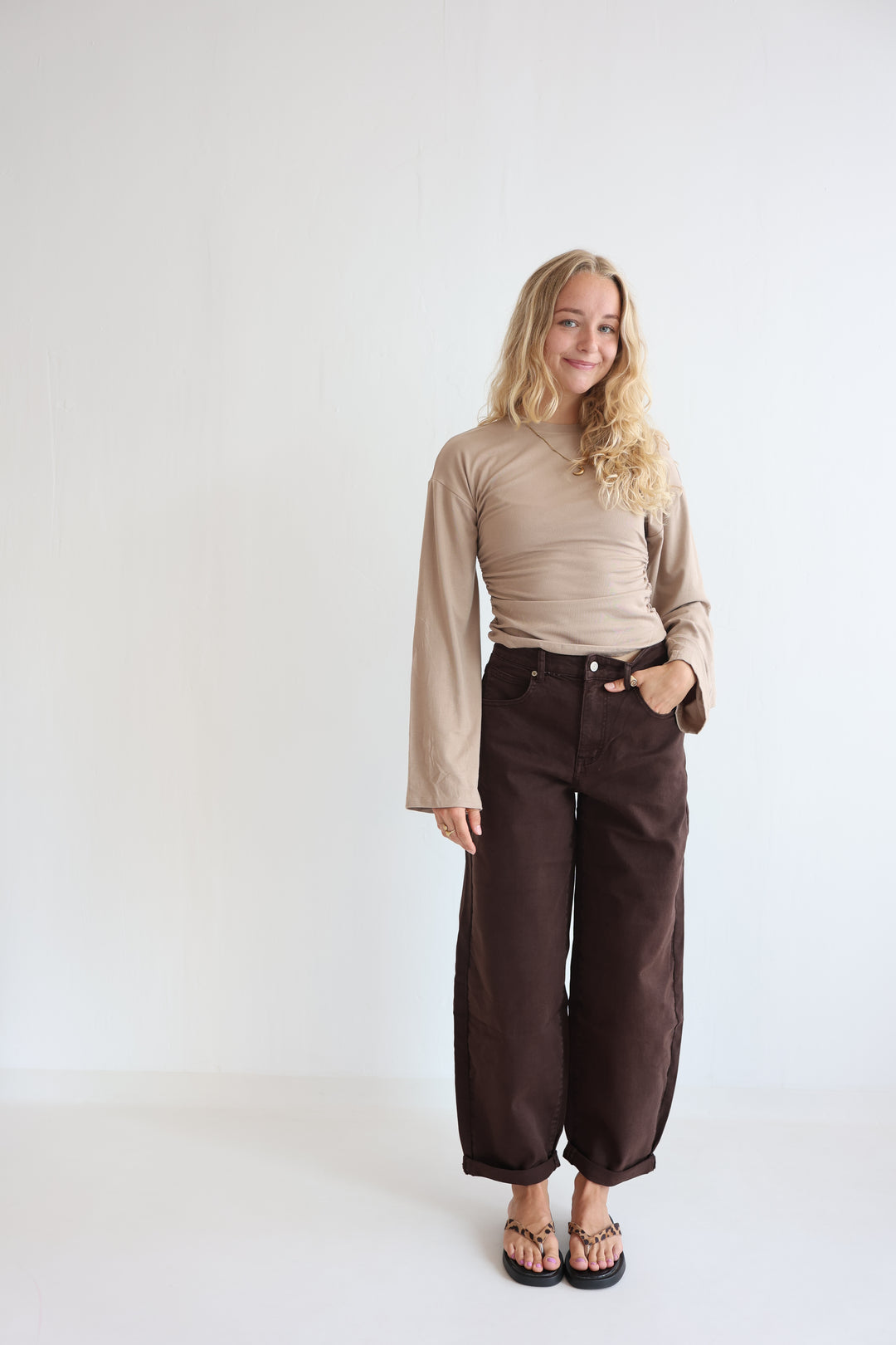 Hazelnut Haze Ballon Jeans
