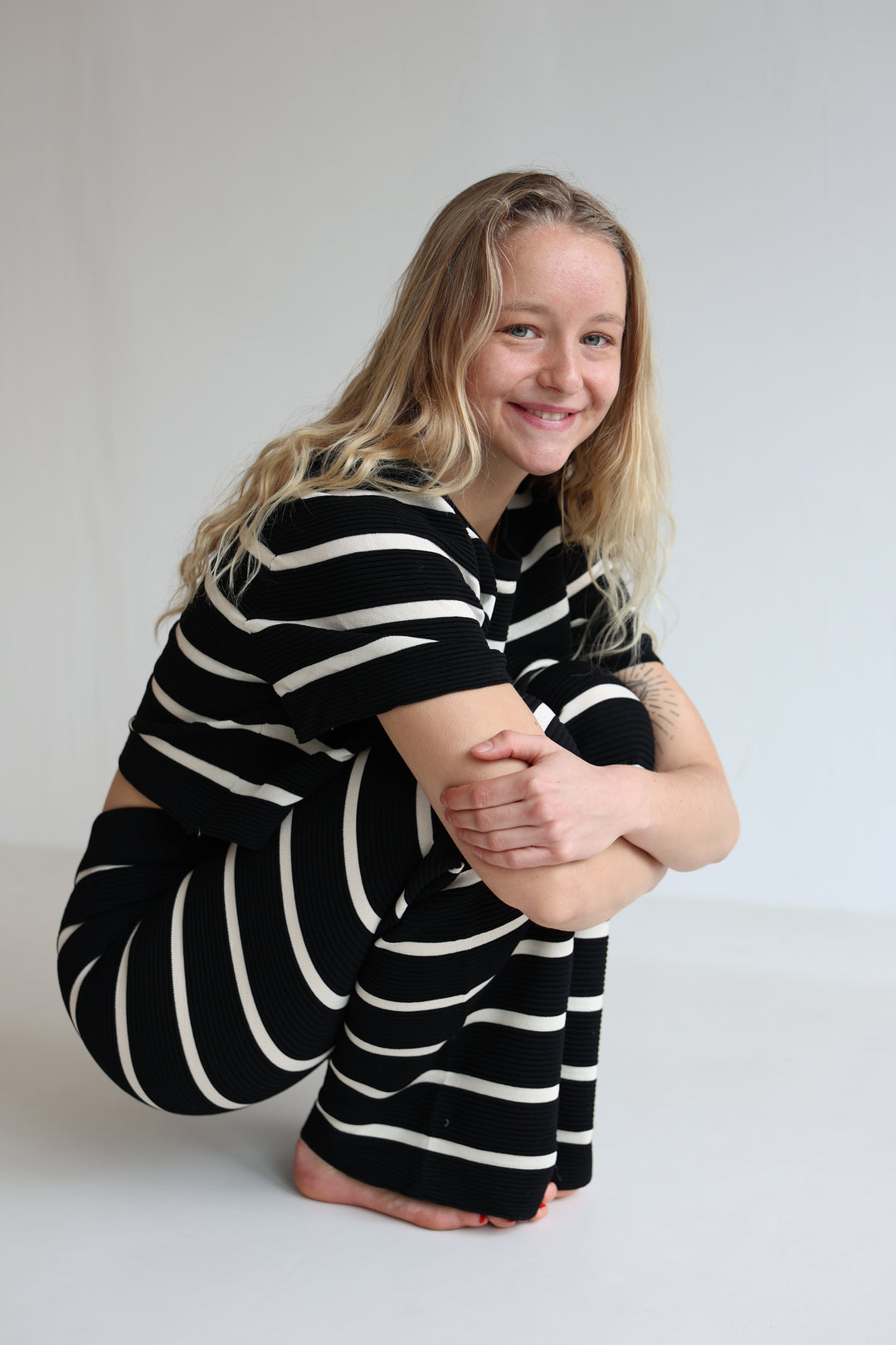 Lange gestreifte Hose Sandy Stripes