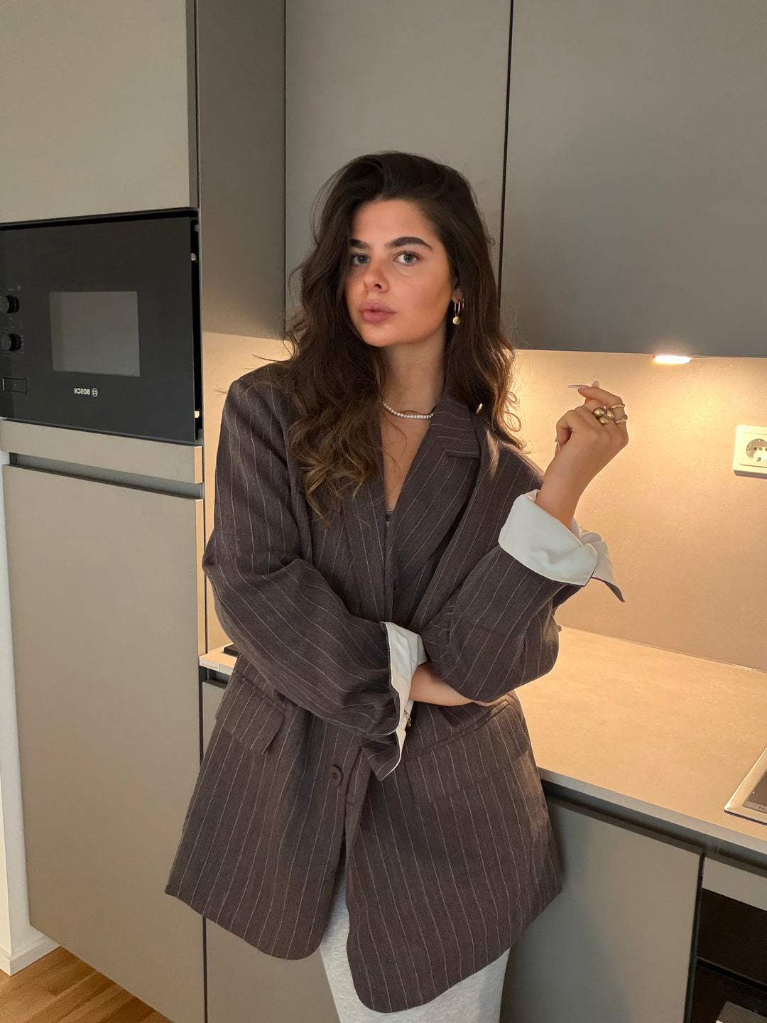 Manhattan Pinstripe Blazer