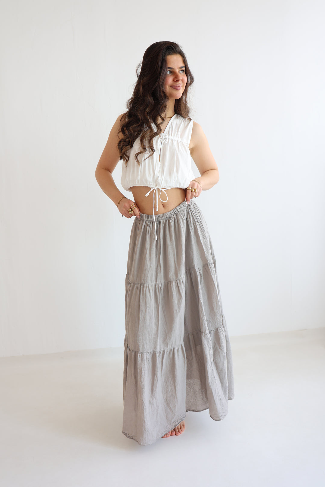 Cotton Maxi Skirt