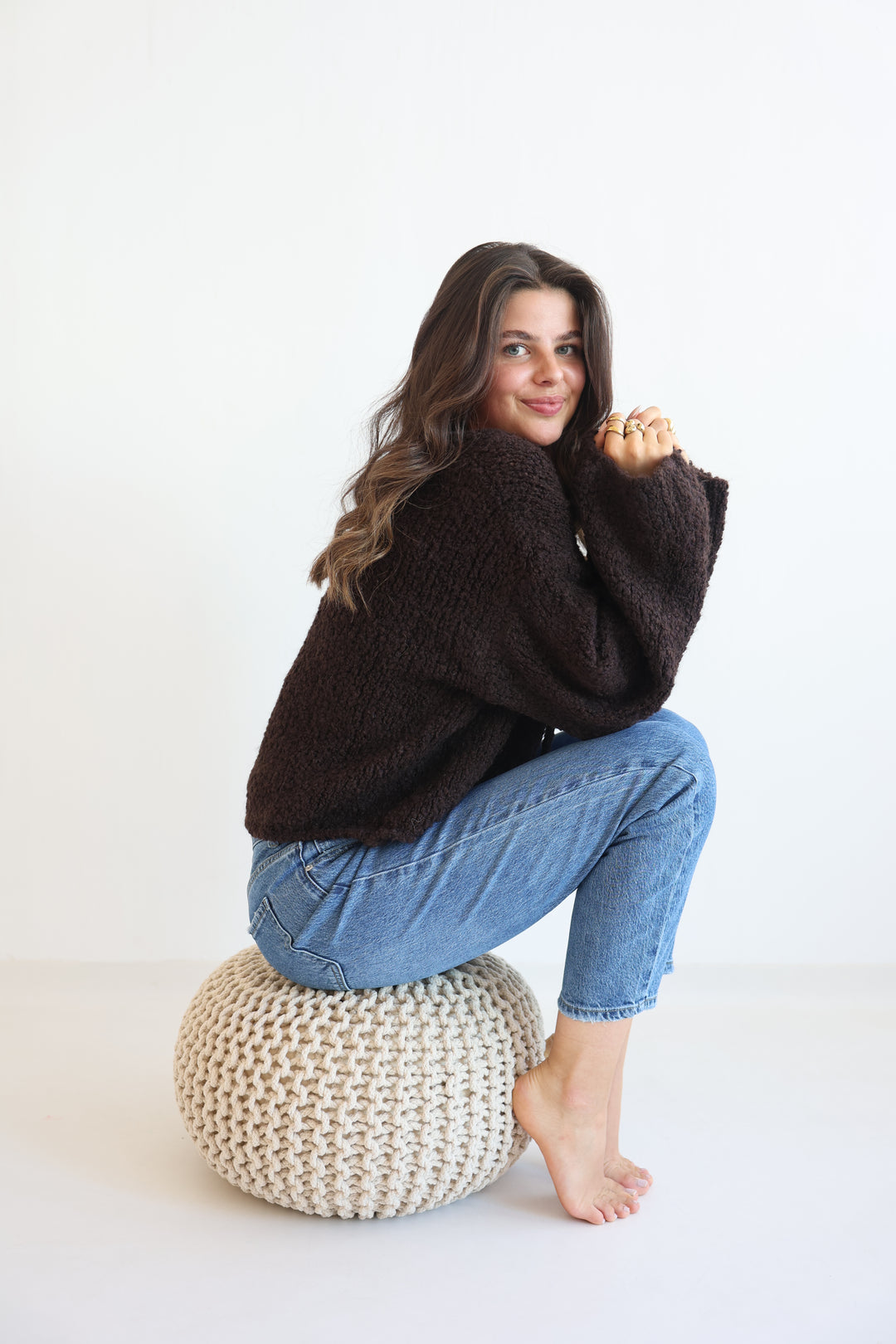 Cardigan Fluffy Tie