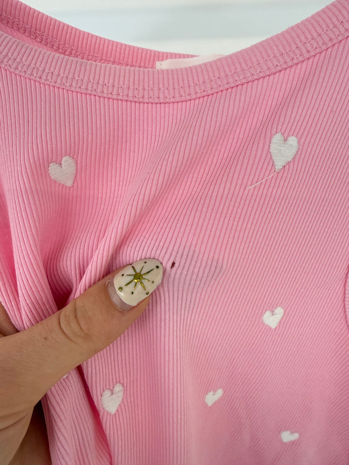 LOVE HEART TANKTOP SOFT ROSE GR.M/L (B-WARE)