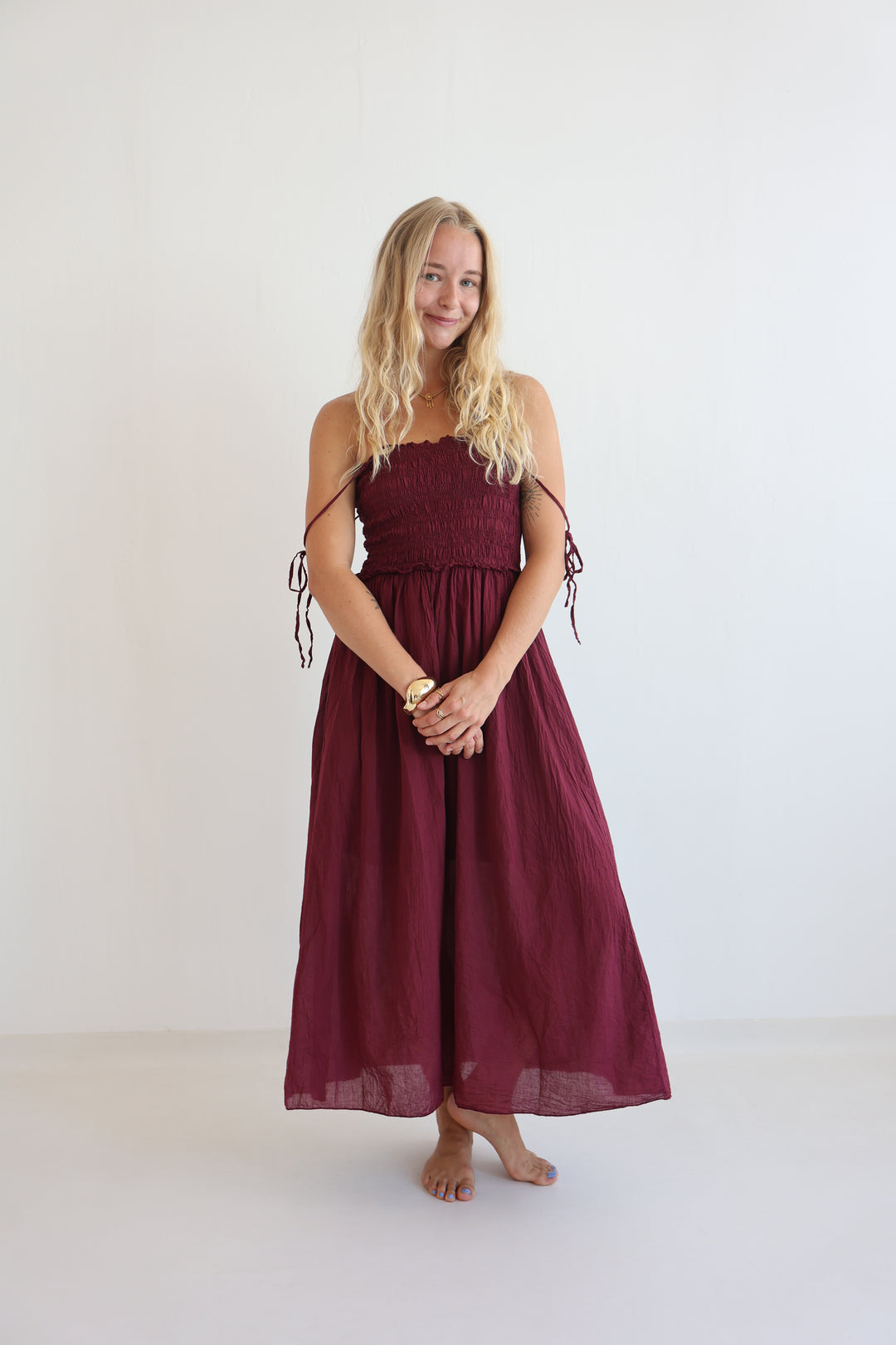 Soft Horizon Cotton Dress