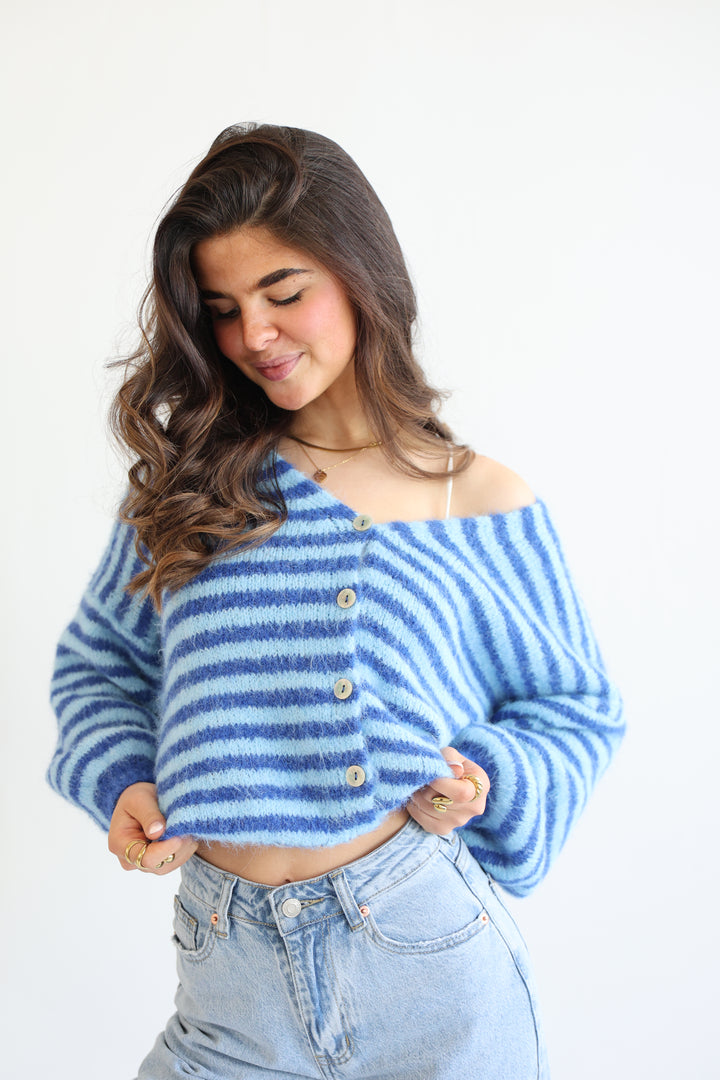 Gestreifter Cardigan Cosima