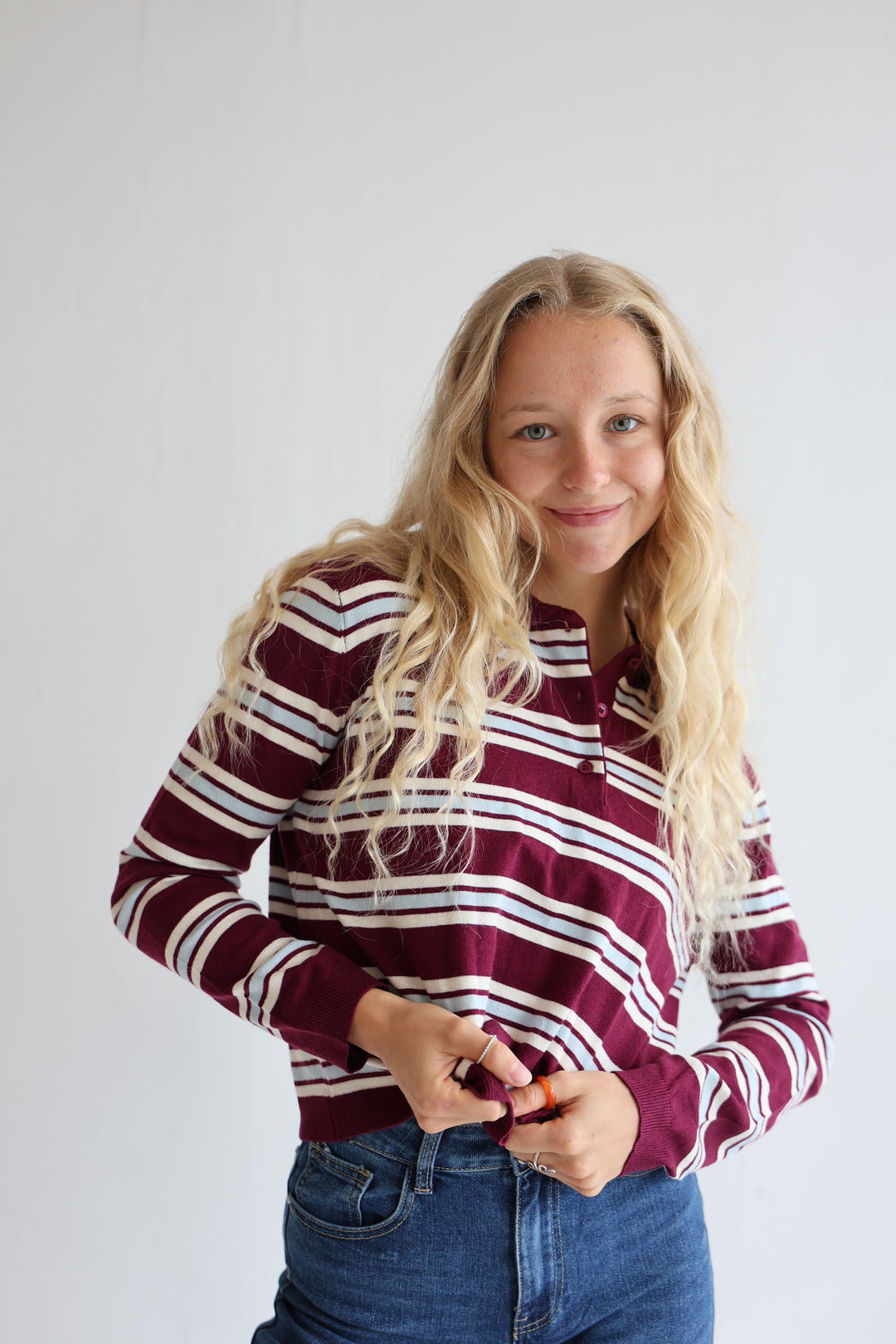 Fine Stripes Long Polo