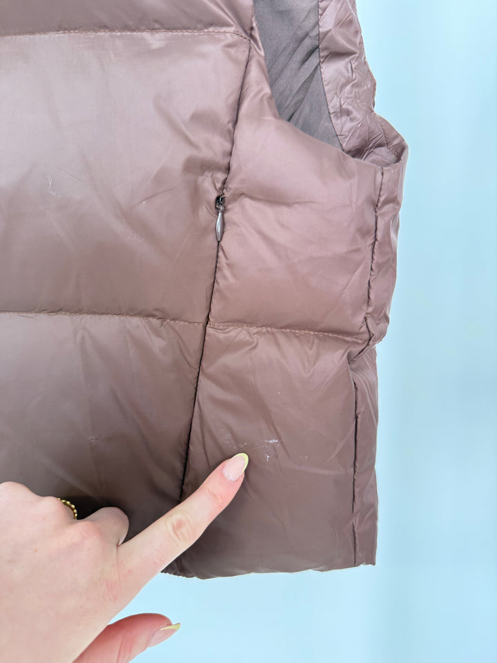 BROWN PUFFER GILET (B-WARE)