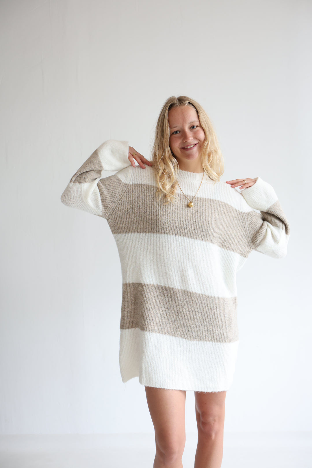 Soft Stripe Knit Dress