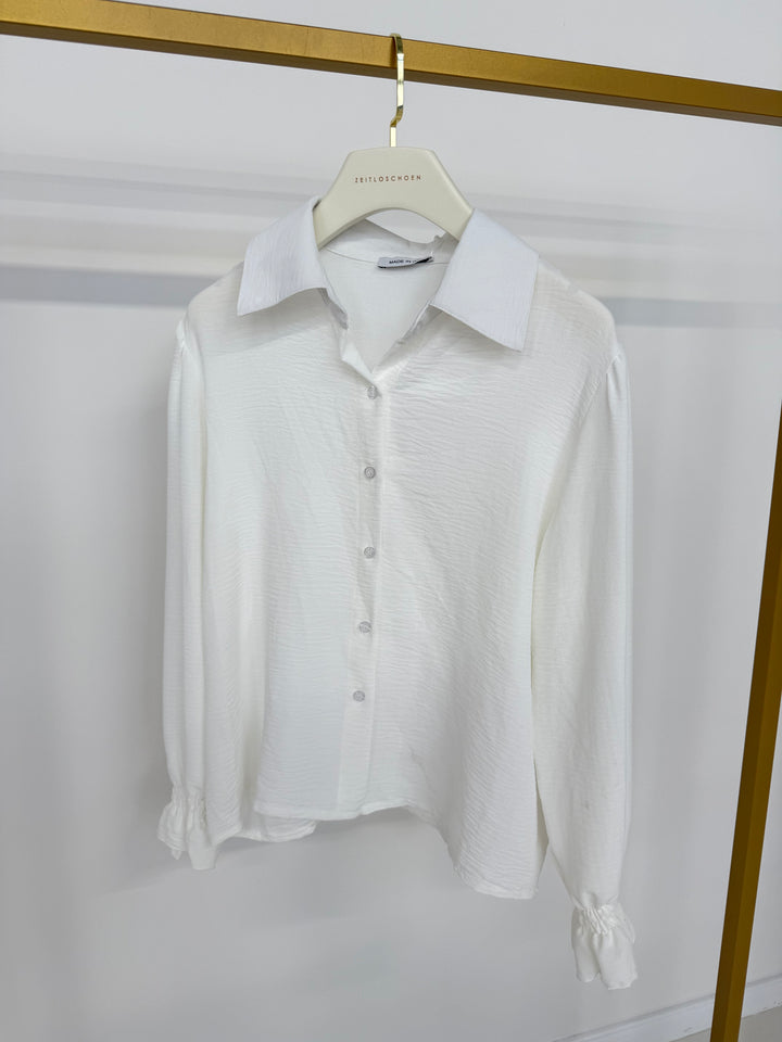 RÜSCHENBLUSE MELLY WEISS (B-WARE)
