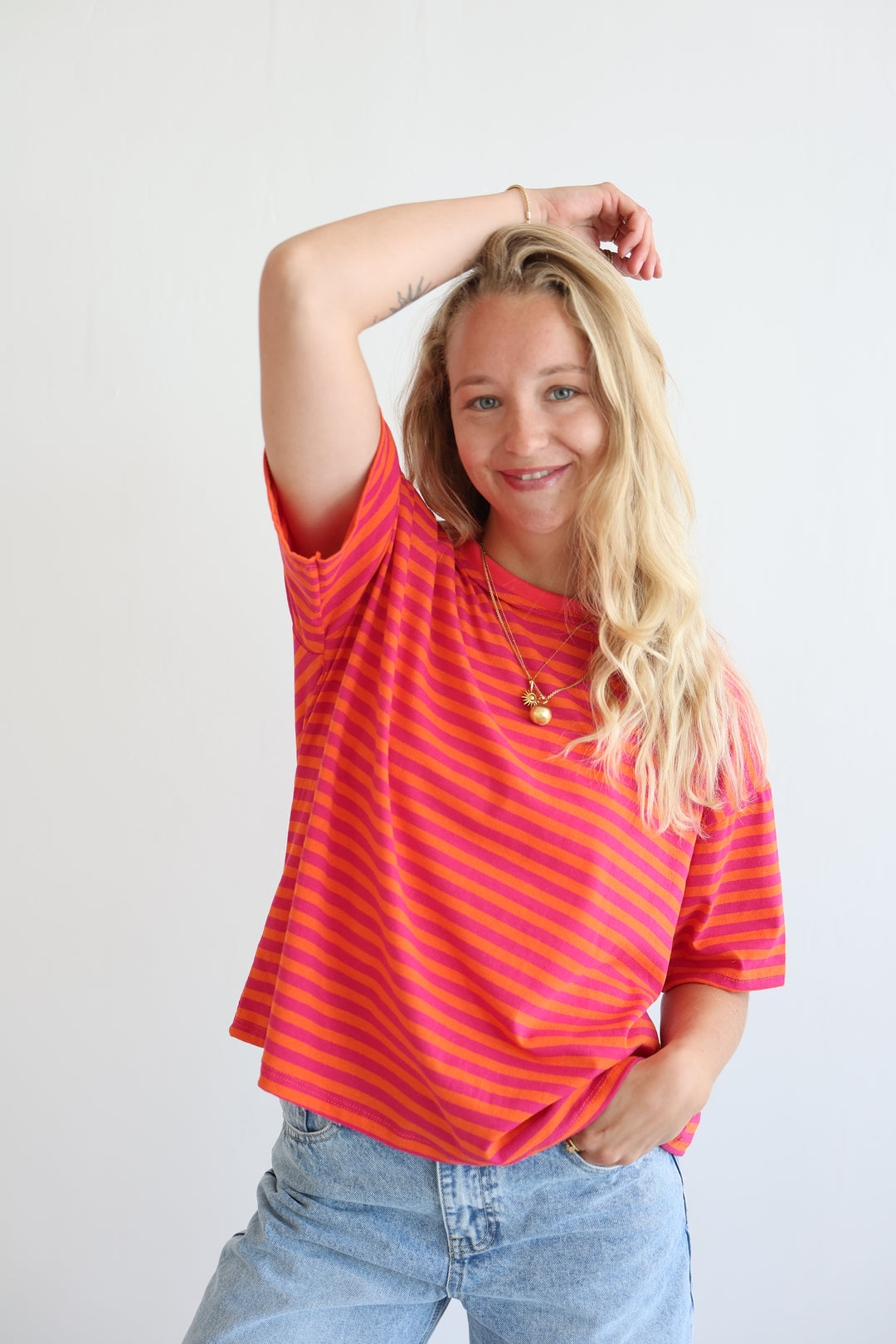 Easy Fit Striped T-Shirt