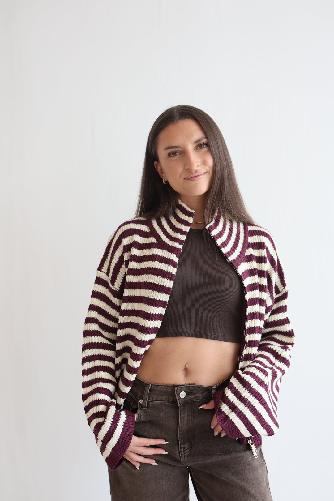 Easygoing Stripe Cardigan