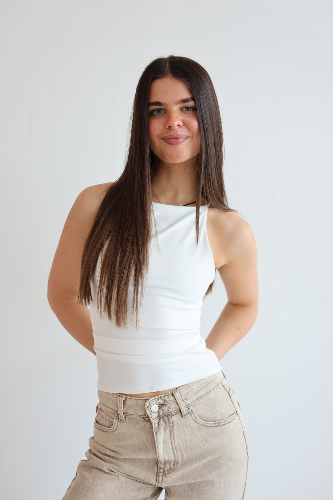 Top mit Spaghettiträgern Fenja